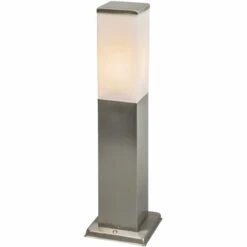 QAZQA Malios - Éclairage De Terrasse Et D'allée De Jardin Moderne - 1 Lumière - L 80 Mm - Acier - Design,Moderne - Éclairage Extérieur - Acier