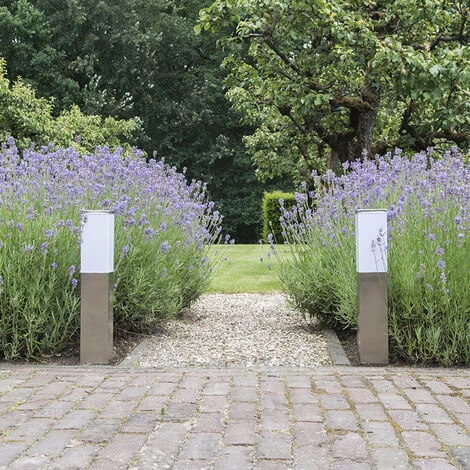 QAZQA Malios - Éclairage De Terrasse Et D'allée De Jardin Moderne - 1 Lumière - L 80 Mm - Acier - Design,Moderne - Éclairage Extérieur - Acier – Image 2