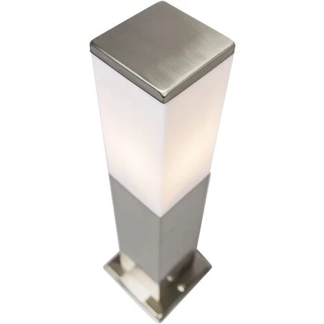 QAZQA Malios - Éclairage De Terrasse Et D'allée De Jardin Moderne - 1 Lumière - L 80 Mm - Acier - Design,Moderne - Éclairage Extérieur - Acier – Image 5
