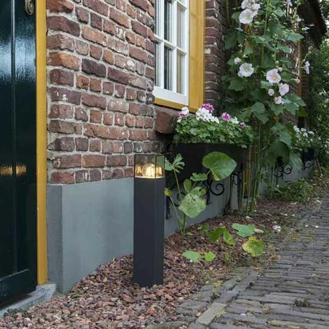 QAZQA Denmark - Éclairage De Terrasse Et D'allée De Jardin Moderne - 1 Lumière - L 85 Mm - Anthracite - Moderne - Éclairage Extérieur - Anthracite – Image 2