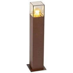 QAZQA Denmark - Lampe Sur Pied Extérieur Moderne - 1 Lumière - L 85 Mm - Brun Rouille - Rustique,Moderne - Éclairage Extérieur
