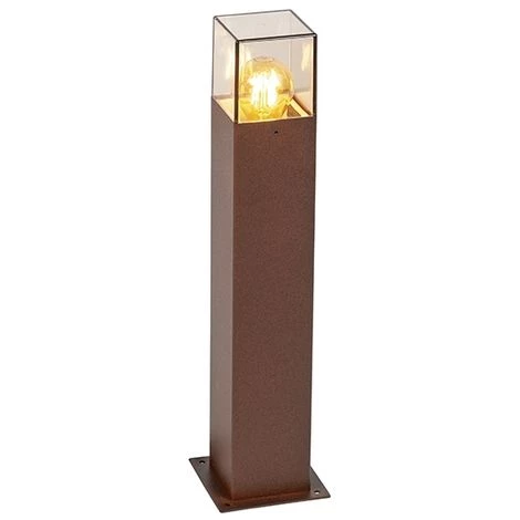QAZQA Denmark - Lampe Sur Pied Extérieur Moderne - 1 Lumière - L 85 Mm - Brun Rouille - Rustique,Moderne - Éclairage Extérieur