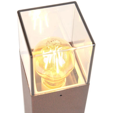 QAZQA Denmark - Lampe Sur Pied Extérieur Moderne - 1 Lumière - L 85 Mm - Brun Rouille - Rustique,Moderne - Éclairage Extérieur – Image 3