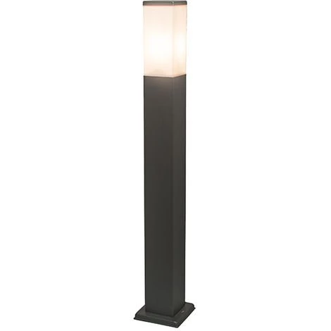 QAZQA Malios - Éclairage De Terrasse Et D'allée De Jardin Moderne - 1 Lumière - L 80 Mm - Anthracite - Design,Moderne - Éclairage Extérieur - Anthracite