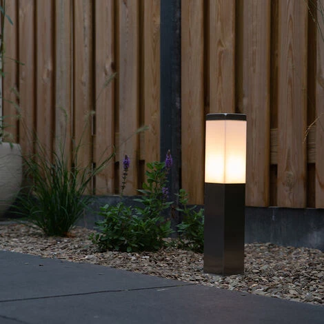 QAZQA Malios - Lampe Extérieure à Douille Moderne - 1 Lumière - L 80 Mm - Acier - Design,Moderne - Éclairage Extérieur - Acier – Image 2