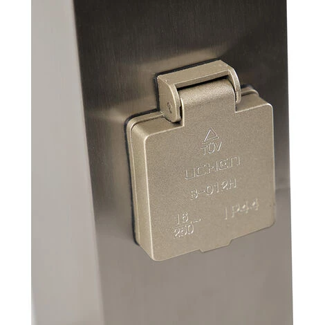 QAZQA Malios - Lampe Extérieure à Douille Moderne - 1 Lumière - L 80 Mm - Acier - Design,Moderne - Éclairage Extérieur - Acier – Image 3