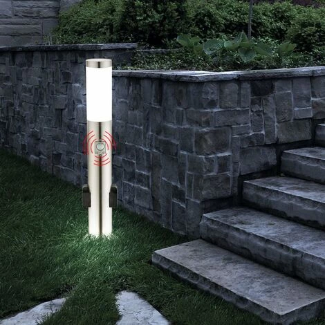 Lampe Sur Pied Détecteur De Mouvement Allée De Jardin Lumière Extérieure Douilles En Acier Inoxydable éclairage Globo 3158KS – Image 4