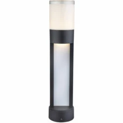 ETC-SHOP Lampadaire LED éclairage Extérieur Jardin Aluminium Spots UP & DOWN Lampadaire Cour Gris