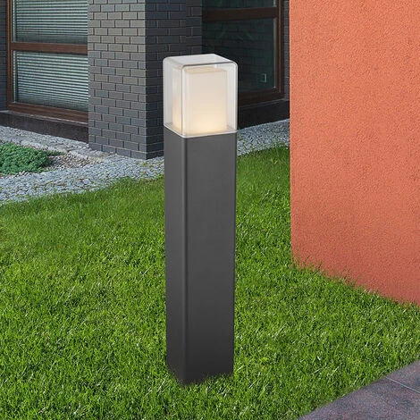 Base LED Lampadaire Extérieur Pied De Terrasse Spot En Verre ALU Noir Globo 34576 – Image 3