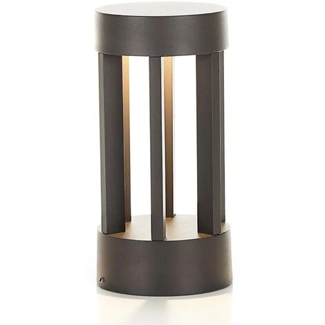LINDBY LED Borne Eclairage Exterieur 'Jordis' En Aluminium - Gris Foncé