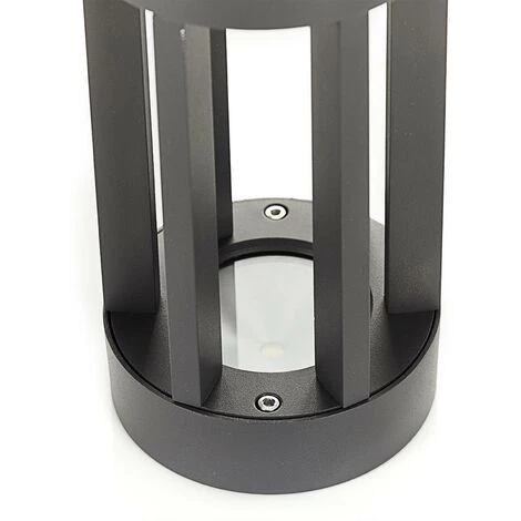 LINDBY LED Borne Eclairage Exterieur 'Jordis' En Aluminium - Gris Foncé – Image 4