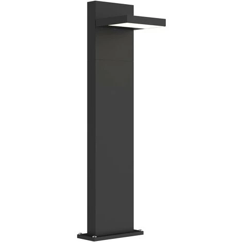 LUCANDE LED Eclairage Exterieur 'Silvan' En Aluminium - Gris Graphite (RAL 840-M), Blanc