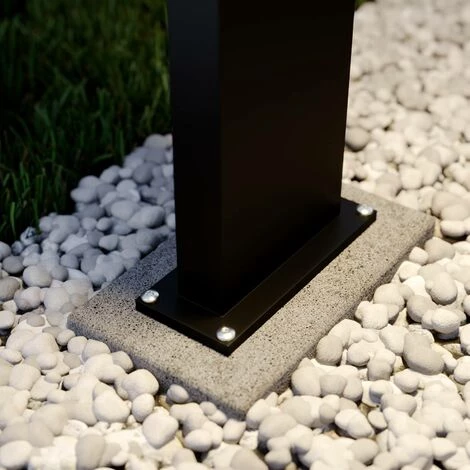 LUCANDE LED Eclairage Exterieur 'Silvan' En Aluminium - Gris Graphite (RAL 840-M), Blanc – Image 3