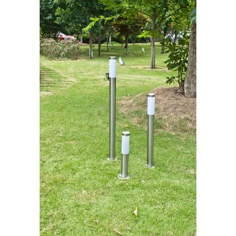 VIDAXL Lampe Design De Jardin (3 Bornes) - Argent – Image 2