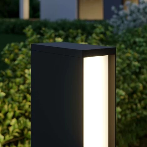 LUCANDE LED Eclairage Exterieur 'Lirka' En Aluminium - Gris Foncé, Blanc – Image 3