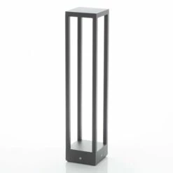 LUCANDE LED Borne Eclairage Exterieur 'Carlota' En Aluminium - Gris Foncé