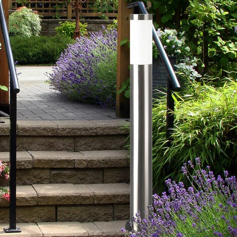 ETC-SHOP Lampe Sur Pied En Acier Inoxydable REMOTE CONTROL Lampe D'extérieur De Jardin DIMMABLE Dans Un Ensemble Comprenant Des Ampoules LED RVB – Image 3