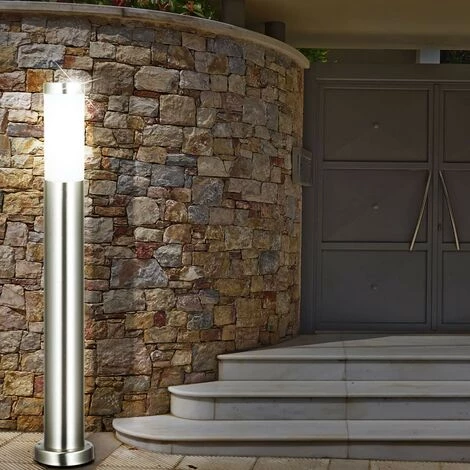 ETC-SHOP Lampe Sur Pied En Acier Inoxydable REMOTE CONTROL Lampe D'extérieur De Jardin DIMMABLE Dans Un Ensemble Comprenant Des Ampoules LED RVB – Image 5