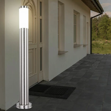 ETC-SHOP Lot De 2 Lampes Sur Pied En Acier Inoxydable à LED RVB TÉLÉCOMMANDE Jardin Chemins Extérieurs Lumières Sur Pied DIMMABLE – Image 2