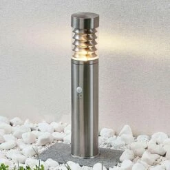 LINDBY Luminaire Extérieur 'Piper' En Inox - Acier Inoxydable, Transparent