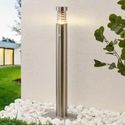 LINDBY Luminaire Extérieur 'Piper' En Inox - Acier Inoxydable, Transparent
