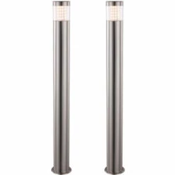 ETC-SHOP Ensemble De 2 Lampes D'extérieur à LED Pour Allées De Jardin, éclairage De Cour, Allées De Cour, Spots En Acier Inoxydable