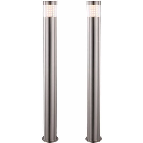 ETC-SHOP Ensemble De 2 Lampes D'extérieur à LED Pour Allées De Jardin, éclairage De Cour, Allées De Cour, Spots En Acier Inoxydable