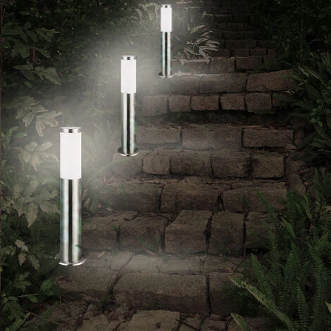 MONZANA Lampadaire Dahlia - Luminaire Extérieur - Allée, Terrasse - Acier Inoxydable Silber (de) – Image 2