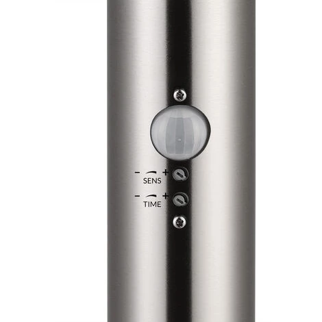 MONZANA Lampadaire Dahlia - Luminaire Extérieur - Allée, Terrasse - Acier Inoxydable Argent Avec Capteur De Mouvement – Image 4