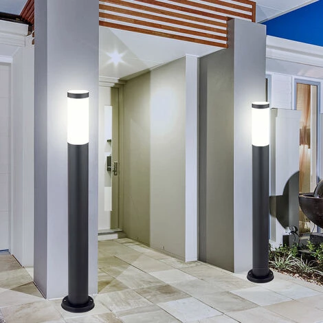 Lampe Sur Pied D'extérieur éclairage D'allée De Jardin Lampe Sur Pied De Terrasse En Acier Inoxydable Anthracite Globo 31588A – Image 5