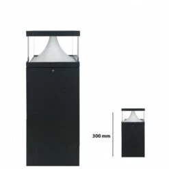 Pilier LED Extérieur Carré Transparent - 12 W - IP 65 - 300 Mm - DeliTech®