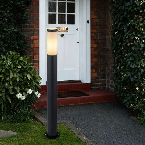 ETC-SHOP Lampe Sur Pied En Acier Inoxydable à Intensité Variable, Commande Vocale, éclairage De Jardin Extérieur Dans Un Ensemble Comprenant Des Ampoules LED – Image 3