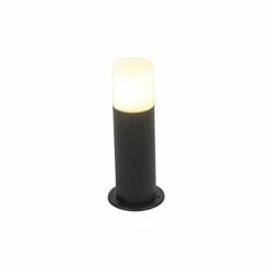 QAZQA Odense - Lampe Sur Pied Extérieur Moderne - 1 Lumière - Ø 11.9 Cm - Noir - Moderne - Éclairage Extérieur - Noir