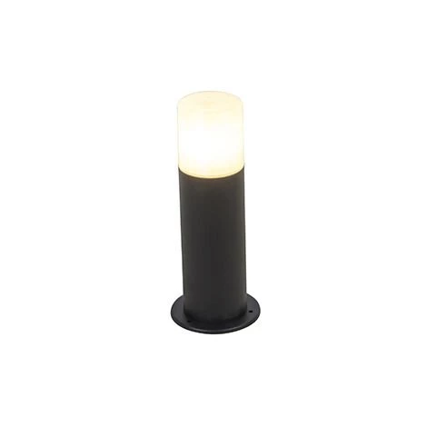 QAZQA Odense - Lampe Sur Pied Extérieur Moderne - 1 Lumière - Ø 11.9 Cm - Noir - Moderne - Éclairage Extérieur - Noir