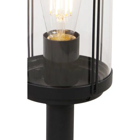 QAZQA Schiedam - Lampe Sur Pied Extérieur Design - 1 Lumière - Ø 14.8 Cm - Noir - Design - Éclairage Extérieur - Noir – Image 3
