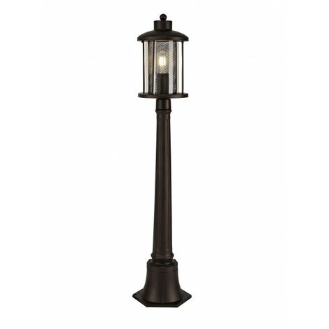 LUMINAIRE CENTER Lanterne IP54 Benson 1 Ampoule Bronze Antique 35 Cm - Marron