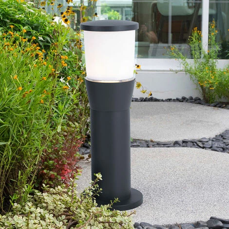 ETC-SHOP Lampadaire LED Lampe D'extérieur Spot De Jardin Lampadaire En Aluminium éclairage De Chemin De Cour, Anthracite, 1x LED 1x 7 Watt 700 Lm, DxH 12x35 Cm – Image 4