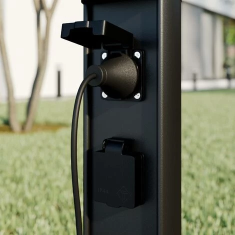 LUCANDE LED Borne Eclairage Exterieur 'Corban' En Aluminium - Graphite – Image 4