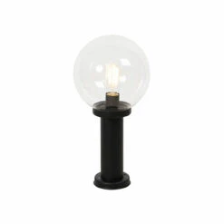 QAZQA Sfera - Lampe Sur Pied Extérieur Moderne - 1 Lumière - Ø 25 Cm - Noir - Moderne - Éclairage Extérieur - Noir