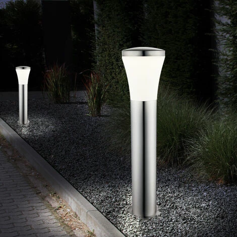 ETC-SHOP Lot De 2 Lampes Sur Pied D'extérieur à LED éclairage De Chemin De Jardin éclairage De Base En Acier Inoxydable Spots De Terrasse – Image 2