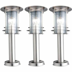 ETC-SHOP Lot De 3 Lampadaires Extérieurs Projecteurs De Passerelle éclairage De Terrasse Lampes De Jardin