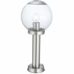 ETC-SHOP Lampe De Support D'éclairage Extérieur LED 7 Watts éclairage En Acier Inoxydable Verre Clair IP44