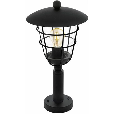 ETC-SHOP Lampe Sur Pied D'extérieur à Base De Cage De Lampe De Jardin Lanterne Noire Dans Un Ensemble Comprenant Des Ampoules LED – Image 5