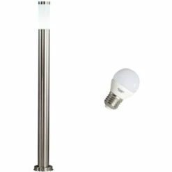 ETC-SHOP Éclairage De Chemin Extérieur Lampe De Jardin Sur Pied Lampe D'extérieur Dans Un Ensemble Comprenant Des Ampoules LED RVB