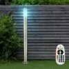 ETC-SHOP Luminaire D'extérieur à LED Pour Lampadaire D'éclairage De Jardin En ACIER INOXYDABLE DIMMER Avec TÉLÉCOMMANDE
