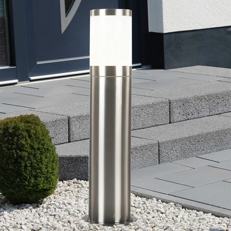 ETC-SHOP Pied De Support Extérieur En Acier Inoxydable Lampe Sur Pied éclairage De La Cour Du Chemin De Jardin Dans Un Ensemble Comprenant Des Ampoules LED – Image 5