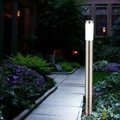 ETC-SHOP Éclairage De Véranda De Distributeur De Puissance De Lumière D'acier Inoxydable Debout De Jardin De LED 7 Watts