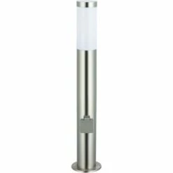 ETC-SHOP Lampadaire En Acier Inoxydable, Douilles De Télécommande, Lampe D'extérieur, Gradable Dans Un Ensemble Comprenant Des Ampoules LED RVB