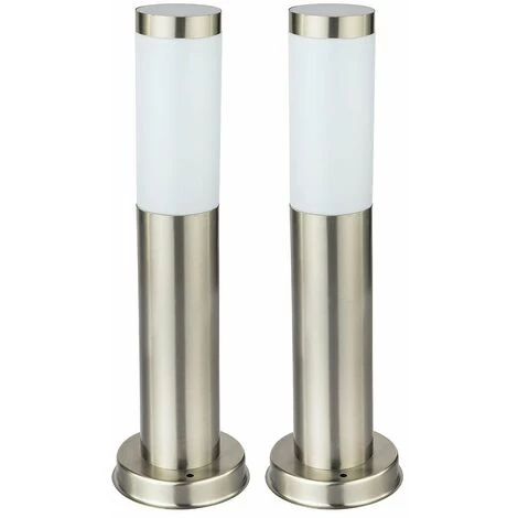 ETC-SHOP Lot De 2 Lampadaires D'extérieur à LED Pour Allée De Jardin, Projecteurs De Jardin En Acier Inoxydable, éclairage De Terrasse – Image 2