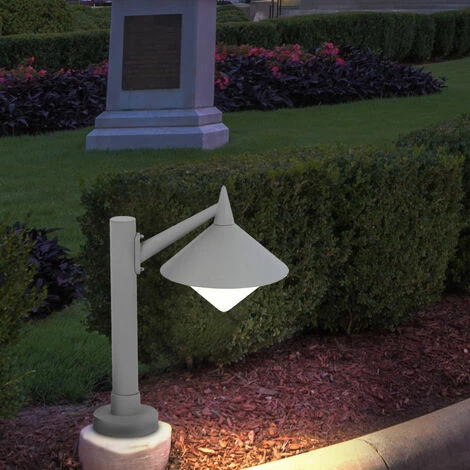 Lampe Sur Pied D'extérieur Pied De Jardin Chemin ALU Piliers Spot Gris Clair WOFI 379401500500 – Image 3